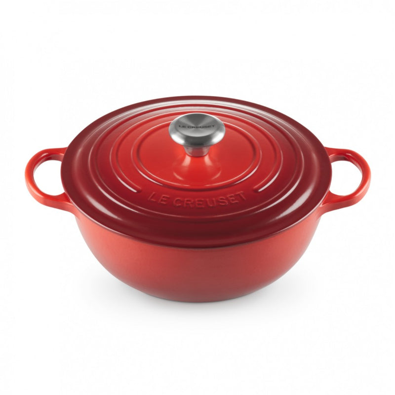 Le Creuset Evo Muffler, Black Interior, 26cm Cherry