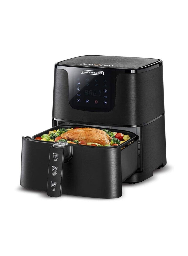 Black & Decker 1700W 7.5L Aluminium & Plastic Digital Air Fryer With 7 Presets Modes & Rapid Air Convection Technology