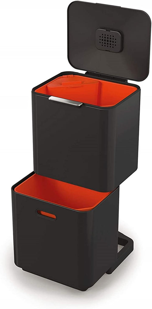 Joseph Joseph Totem Max 60L Black Waste & Recycling Bin