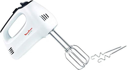 Moulinex Hand Mixer 5 speeds, stainless steel beaters and dough hooks