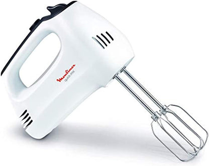 Moulinex Hand Mixer 5 speeds, stainless steel beaters and dough hooks