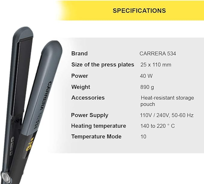 Carrera Professional Hair Straightener