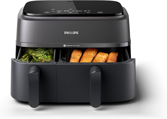 Philips Dual Basket AirFryer 3000 Series - 2750W, 9L Capacity