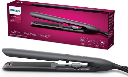 hilips 5000 series hair styling tool Straightening iron Warm Black 1.8 m