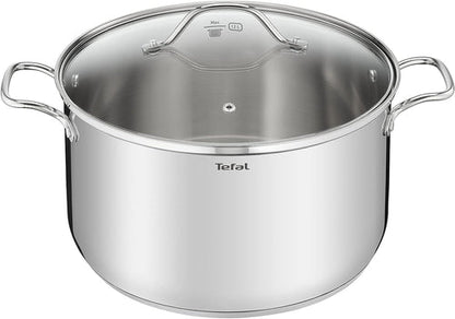 Tefal, Intuition Xl Large Stainless Steel Cooking Pot 28 Cm / 8 L