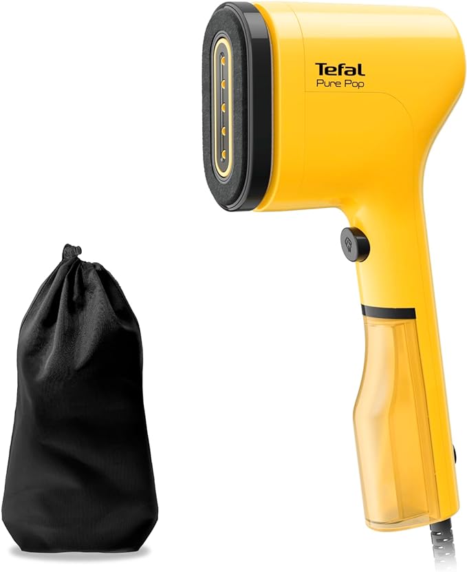 Tefal Pure Pop Slim Handheld Clothes Steamer - Yellow