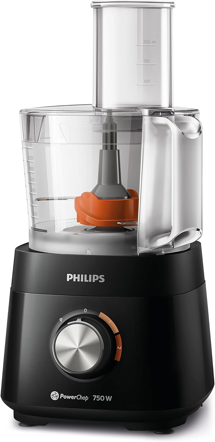 philips 5000 Series Food Processor - 750W, 1.5L Bowl Capacity, 6 Accessories, 2 Speeds