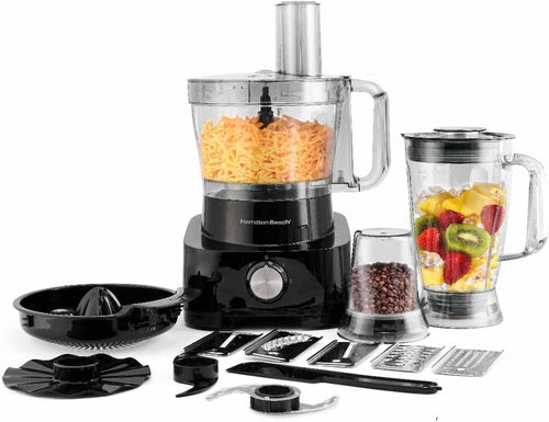 Hamilton Beach Food Processor 1000W, 3.5L Bowl & 11 Attachments