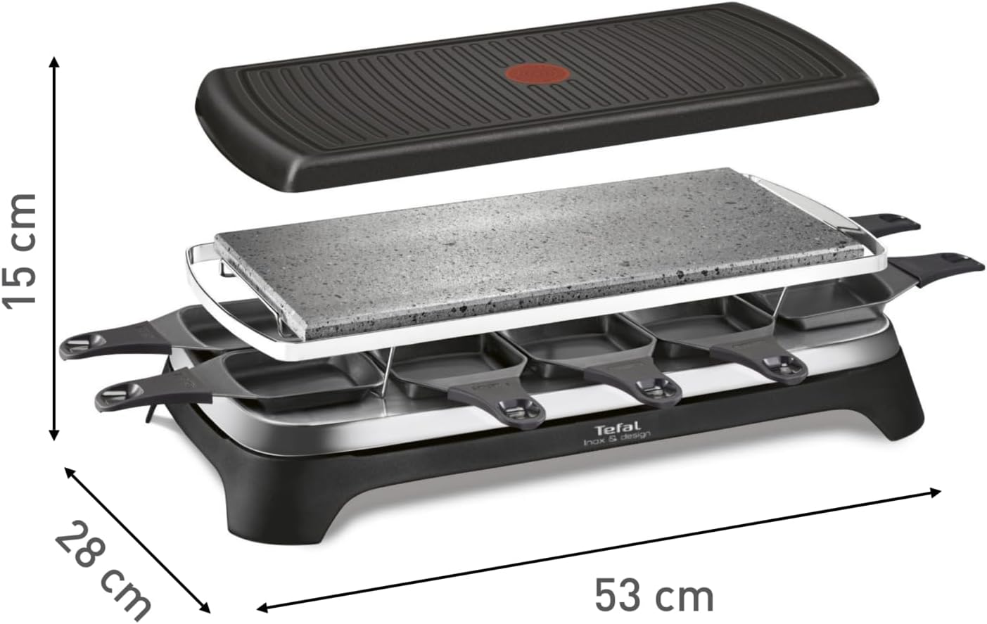 Tefal Raclette Pierrade® 3-in-1, 1350 W, 50-60 Hz