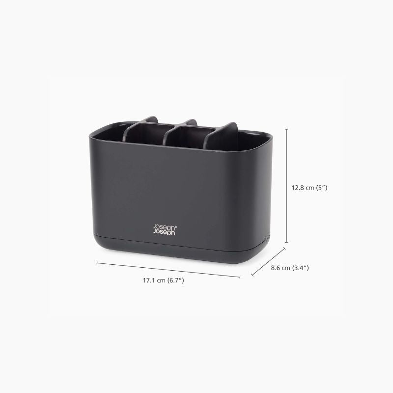 Joseph Joseph EasyStore™ Large Matt Black Toothbrush Holder