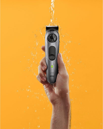 Braun Waterproof Beard Trimmer 5 BT5440 With Precision Wheel, 5 Styling Tools