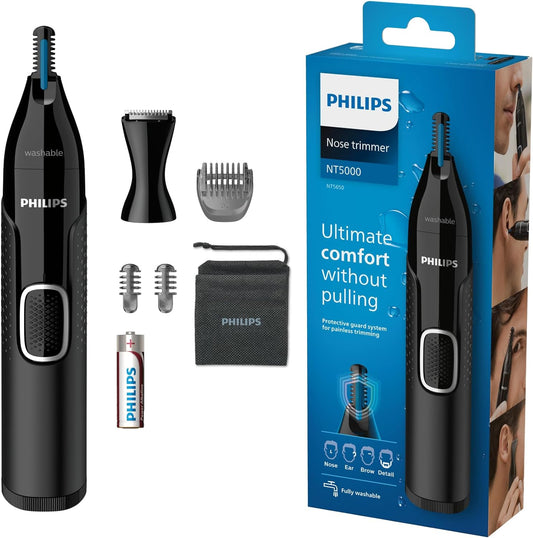 Philips Series Battery-Operated Nose, Ear and Eyebrow Trimmer, Black