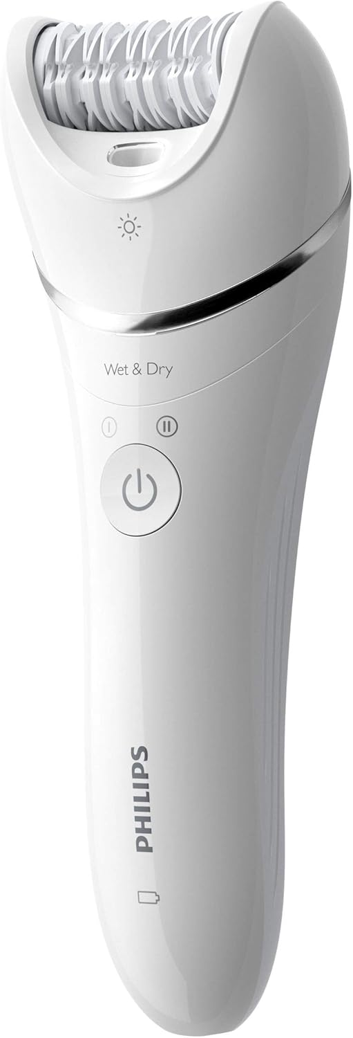 Philips Series 8000 Wet & Dry Epilator, White