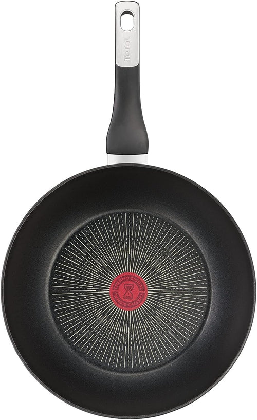 Tefal, G6 Unlimited 28 cm Non Stick Wokpan, Black, Aluminium,