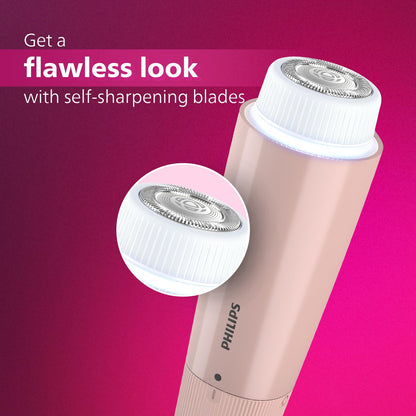 Philips Facial Trimmer for Women - SkinSafe with Hypo Allergenic Blades