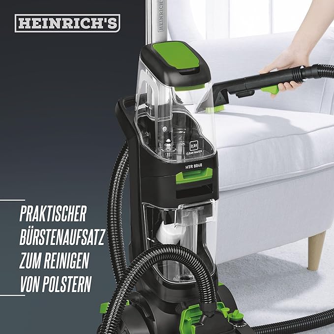 Heinrich’s Carpet Cleaner, 2-in-1 Carpet and Upholstery Cleaner 800W