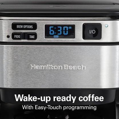 Hamilton Beach 12-Cup Programmable Coffee Maker with FrontFill & Swing-Out Basket