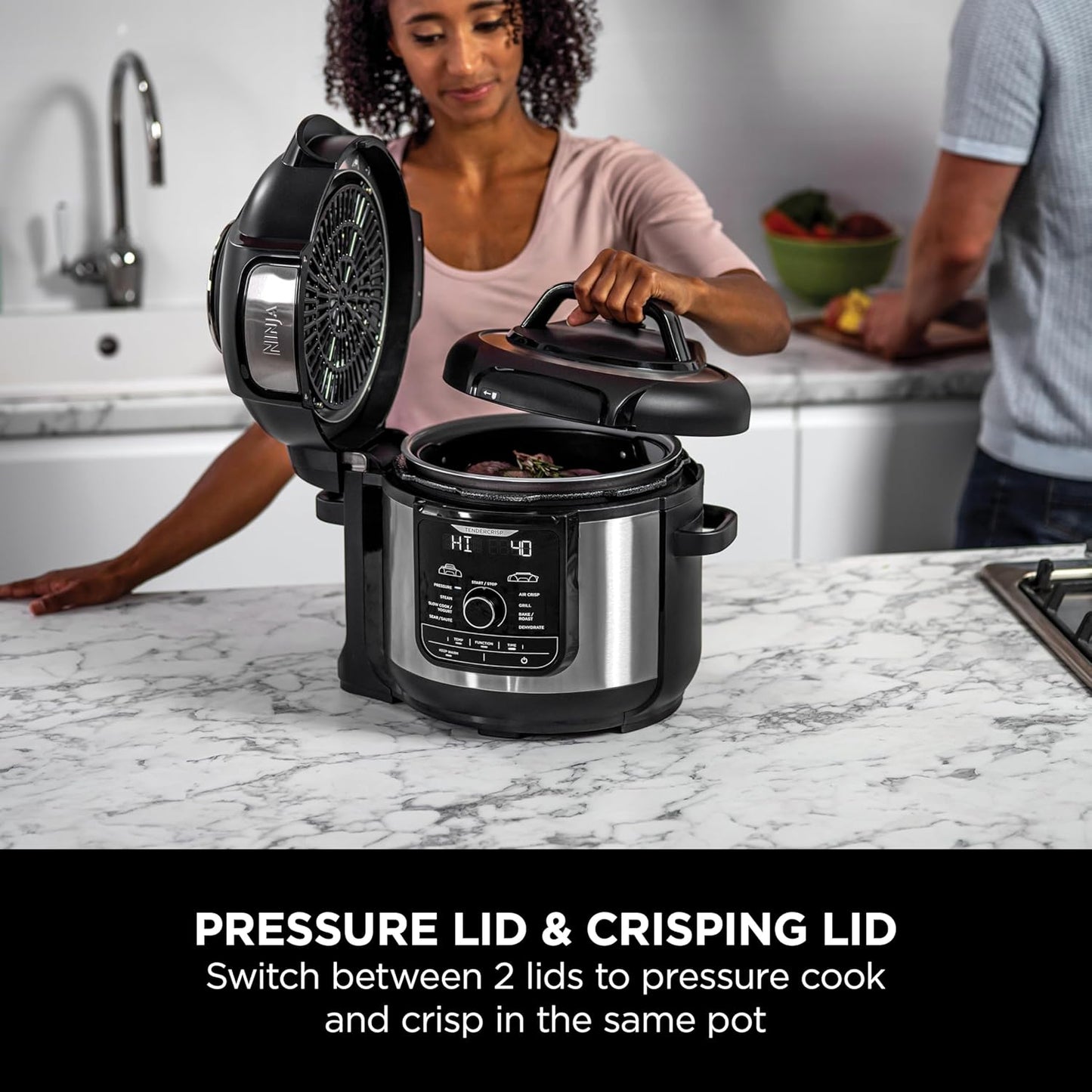 Ninja Op500 Foodi Ultimate Pressure Cooker With Crisping Imax 9 In 1 Multi 1760 Watts