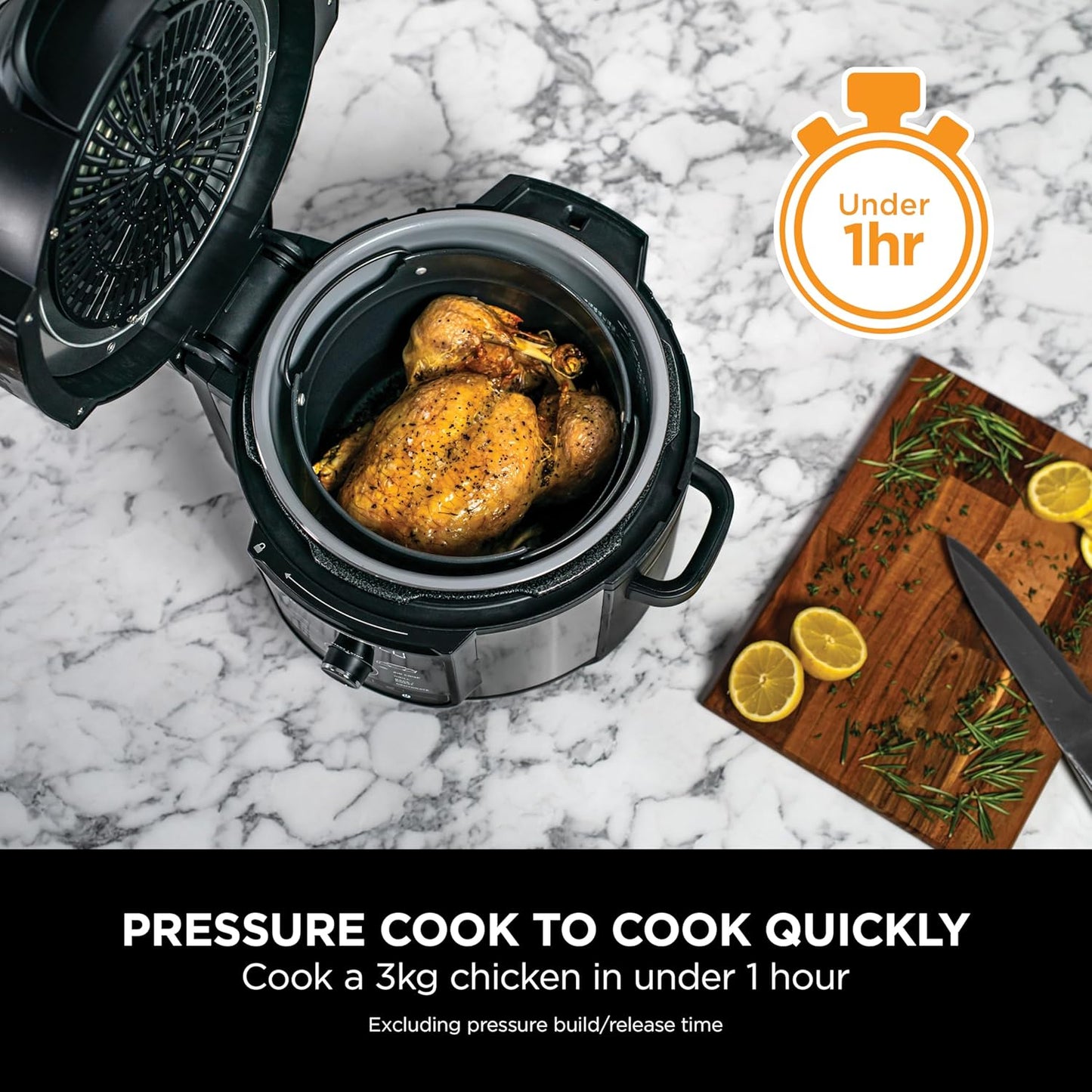 Ninja Op500 Foodi Ultimate Pressure Cooker With Crisping Imax 9 In 1 Multi 1760 Watts