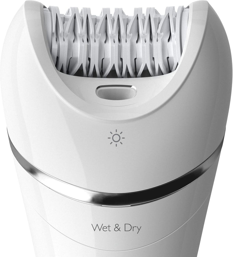 Philips Series 8000 Wet & Dry Epilator, White