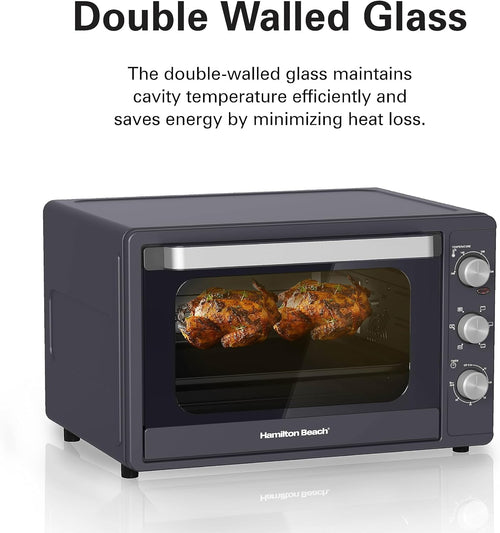 Hamilton Beach 55L Convection Oven, Double Walled Glass