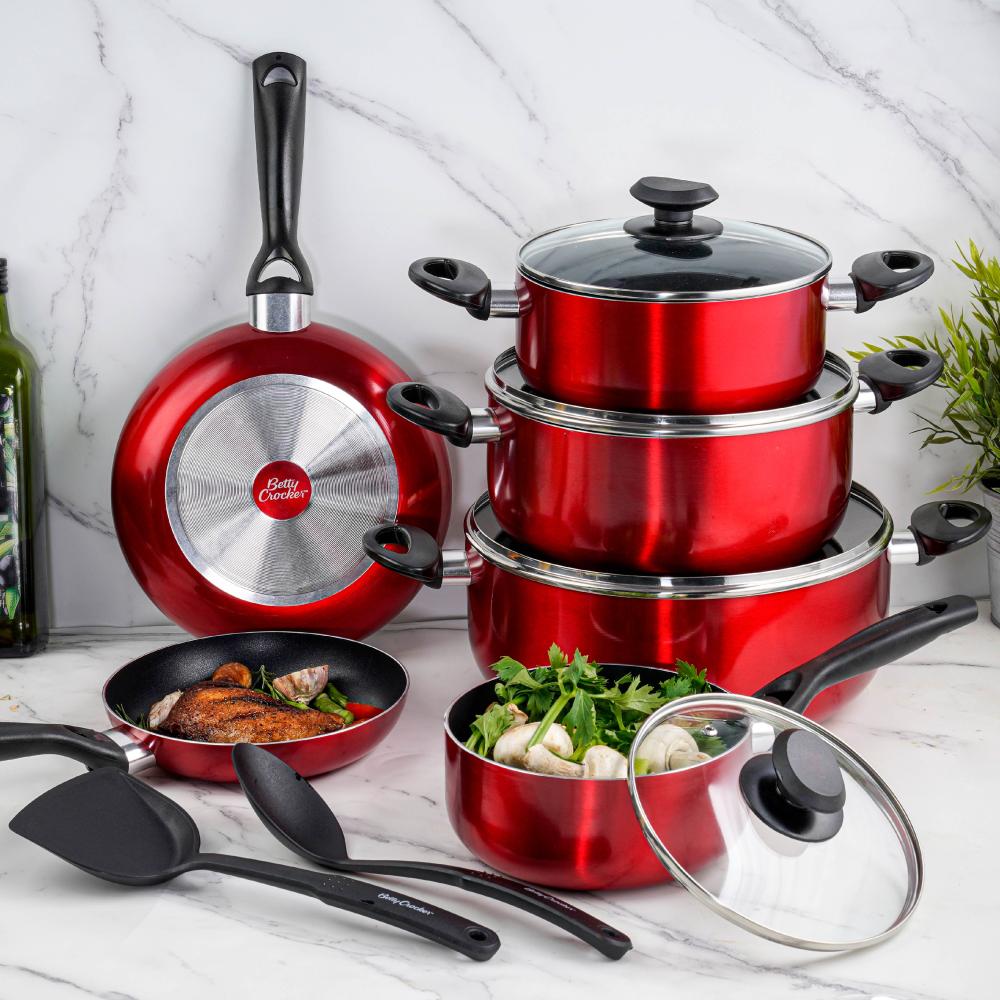 Betty Crocker 12-Piece Teflon Cookware Set