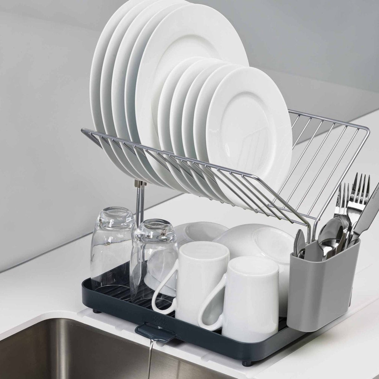 Joseph Joseph Y-Rack™ Grey 2-tier Dish Rack