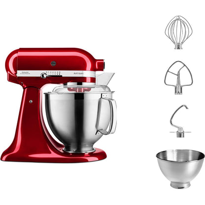 KitchenAid Artisan 4.8L Pastry  Robot,  Tilt Head stand Mixer  + 3L bowl  +Pouring Sheild  Stainless Steel Heads