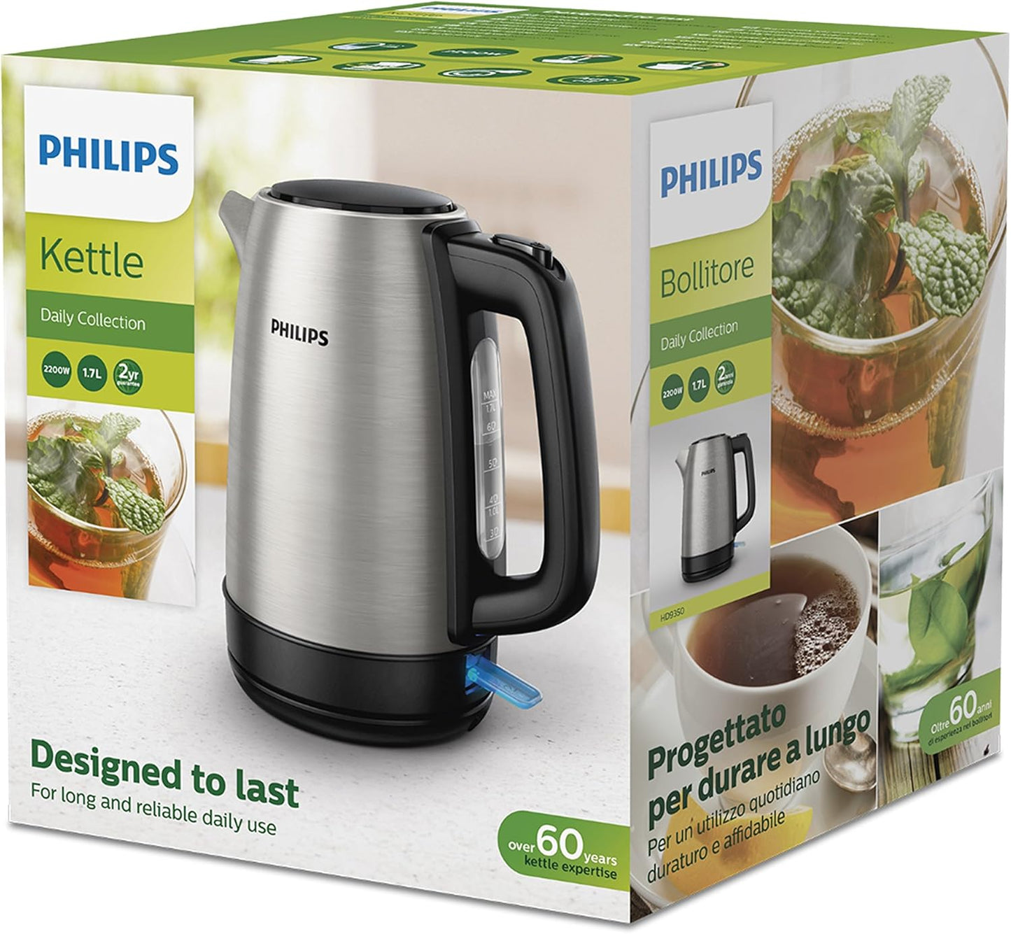 Philips Daily Metal Kettle 1.7L - 2200W