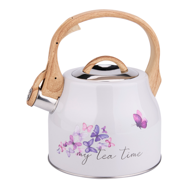 Dorsch 2.5L Stainless Steel Whistling Kettle With Ergonomic Handle&nbsp; - Butterfly-White