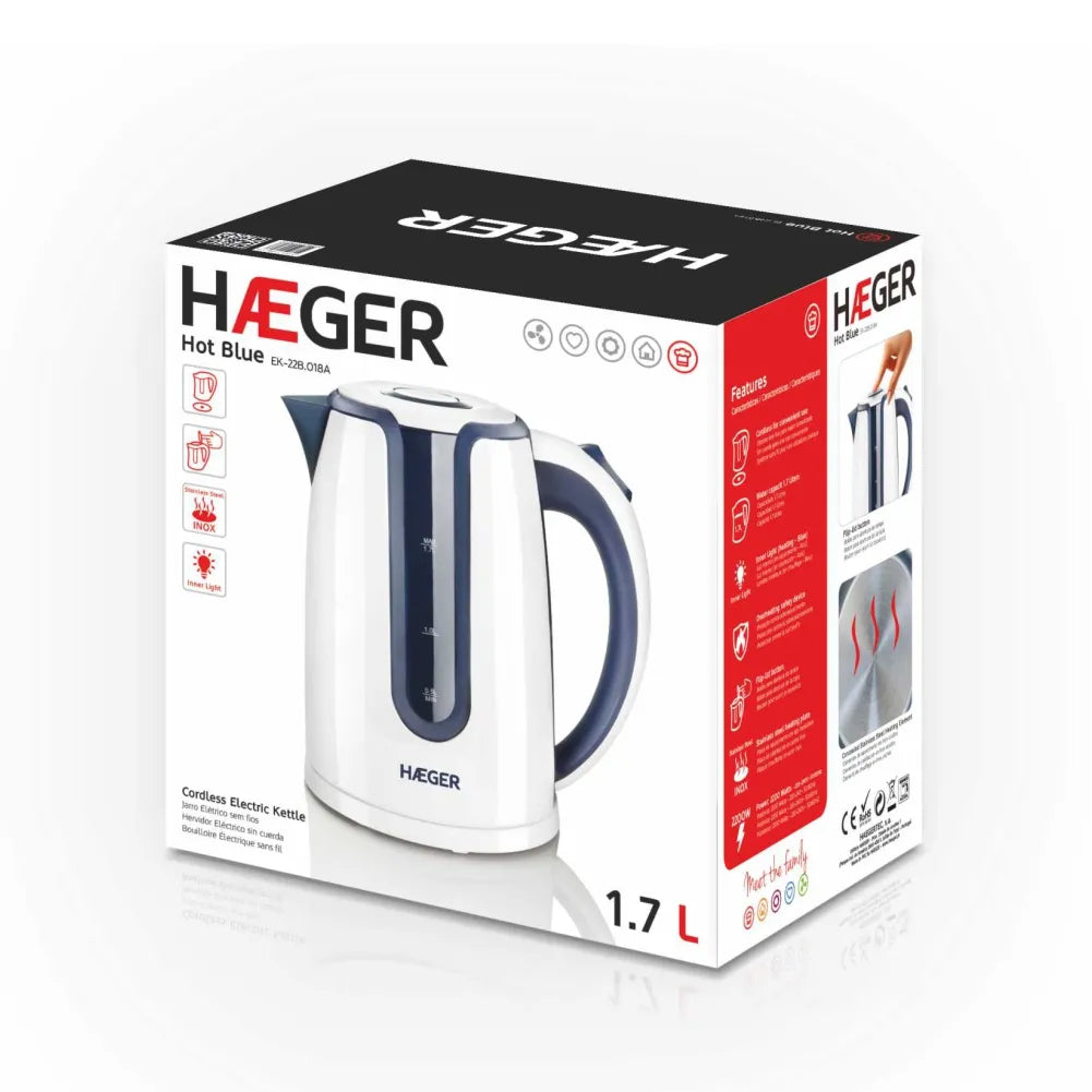 Haeger Jarro Kettle – 1,7 L 2200 W