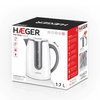 Haeger Kettle – 1.7L 2200W, Grey, EK-22G.019A