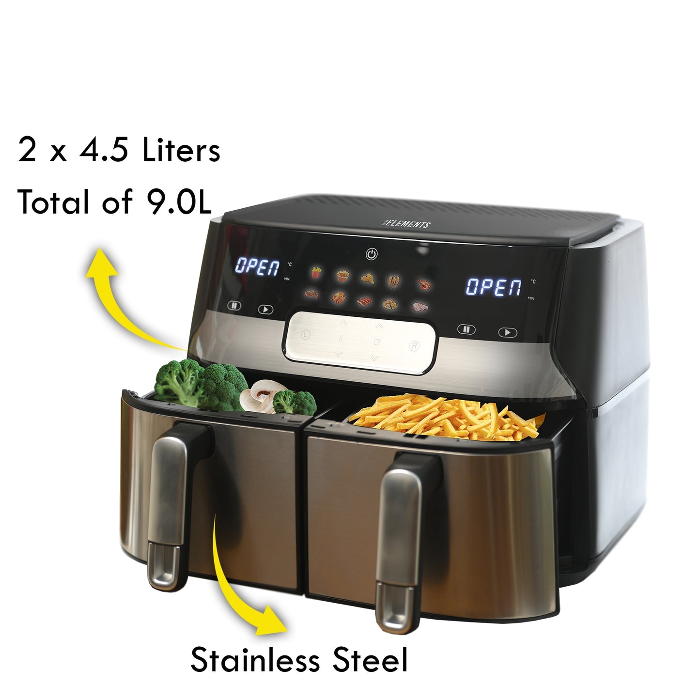 KB Elements Dual Digital Air Fryer 1700W