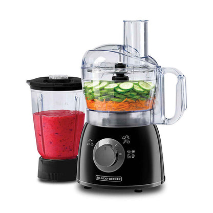 Black & Decker 400W 1.2L Plastic & Stainless Steel Food Processor With Chopper