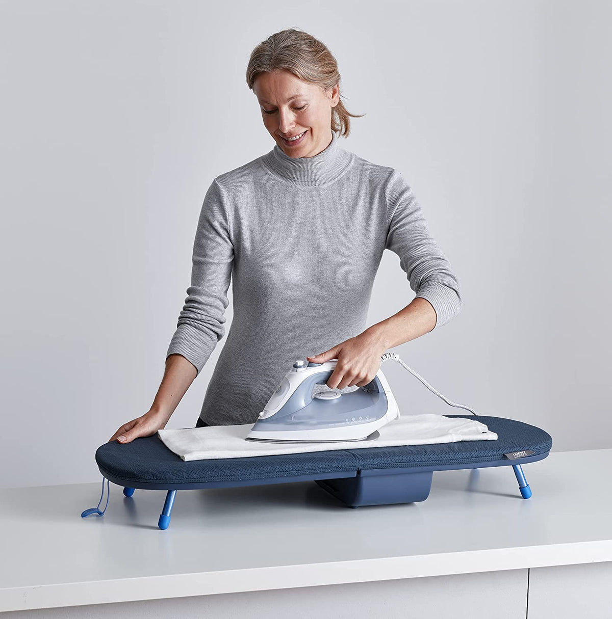 Joseph Joseph Pocket Plus Folding Blue Ironing Board