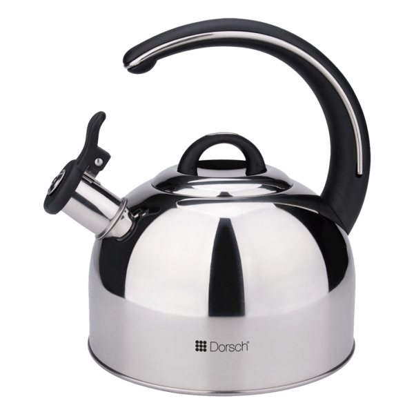 Dorsch 3L Stainless Steel Whistling Kettle With Luxurious Handle  - Silver