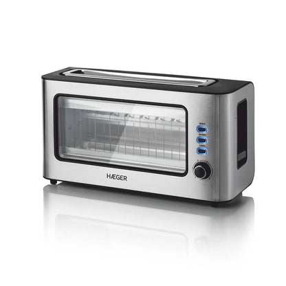 Haeger Toaster with Easy View Window Window – 1000W