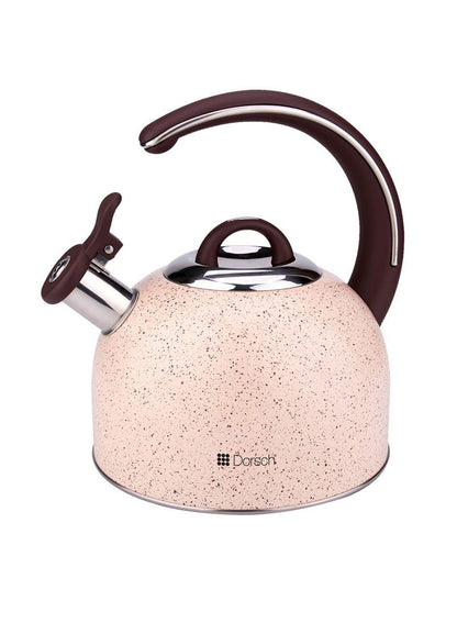 Dorsch 3L Stainless Steel Whistling Kettle With Luxurious Handle  - Pink