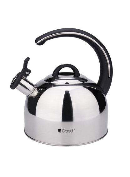 Dorsch 3L Stainless Steel Whistling Kettle With Luxurious Handle  - Silver