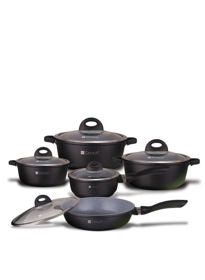 Dorsch 10 Pcs Die-Cast Aluminum Cookware Set