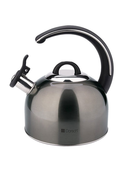 Dorsch 3L Stainless Steel Whistling Kettle With Luxurious Handle  - Dark Grey