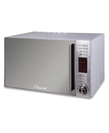 Super Chef Microwave 30L 1000W,With Grill,Silver