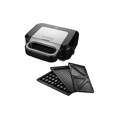 Russell Hobbs Multifunctional 3-in-1 Sandwich Maker, Waffle Iron, Contact Grill