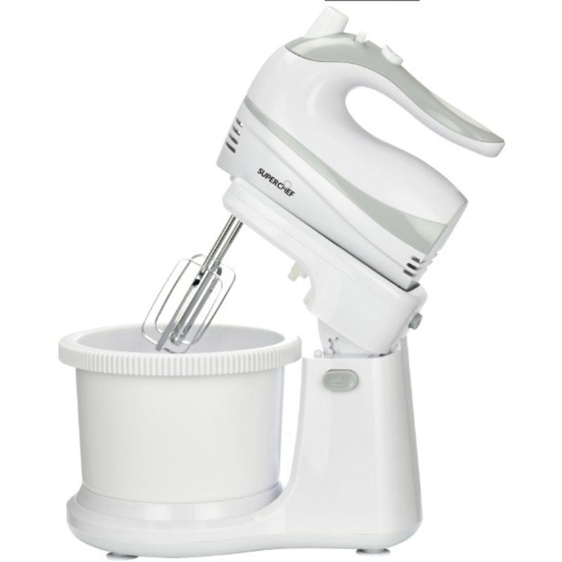 Superchef Hand Mixer 500W 5 Speeds 3L Bowl