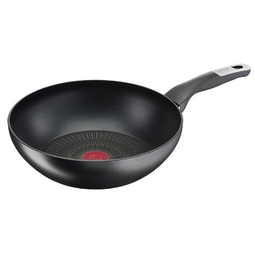 Tefal, G6 Unlimited 28 cm Non Stick Wokpan, Black, Aluminium,