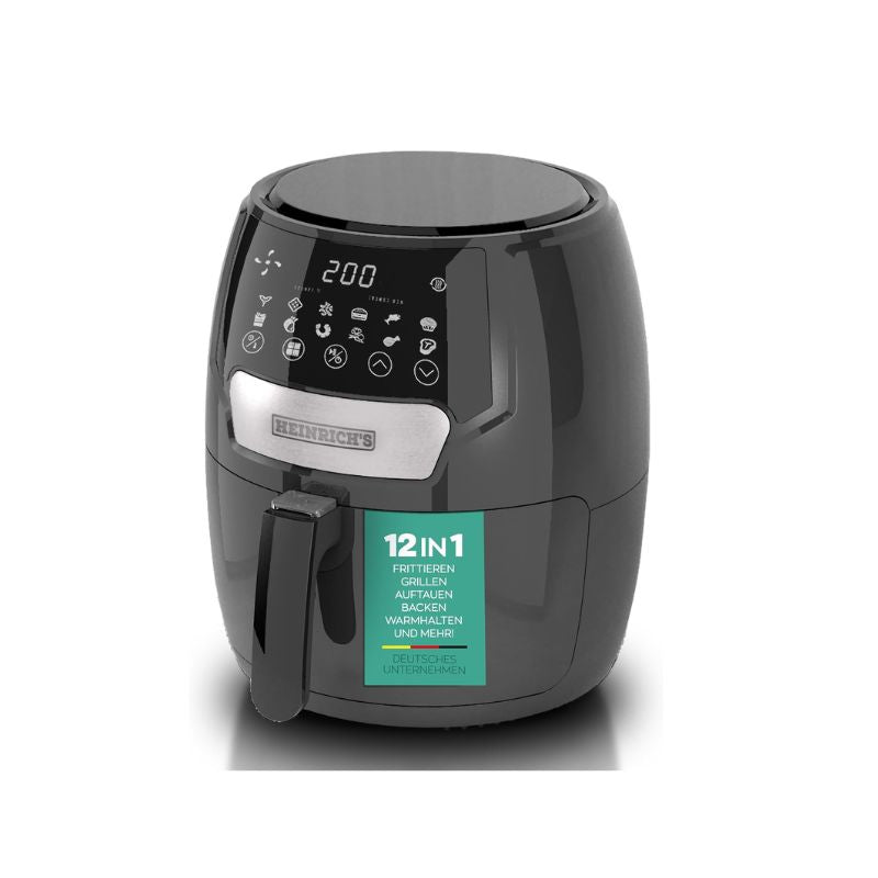 Heinrich’s Hot Air Fryer Airfryer with Digital LED Display 3.7 L, Touch