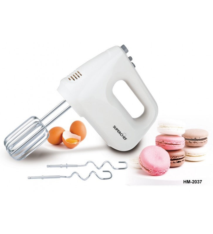 Superchef Hand Mixer 500W 5 Speed With Turbo